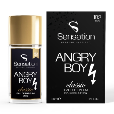 Sensation 182 Angry Boy - perfumy inspirowane zapachem Herrera Bad Boy, woda perfumowana 36 ml