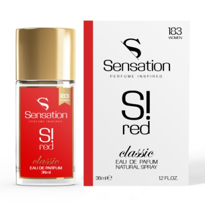 Sensation 183 S! Red - perfumy inspirowane zapachem Armani Si Passione, woda perfumowana 36 ml