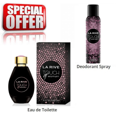 La Rive Touch Woman - zestaw promocyjny, woda perfumowana, dezodorant