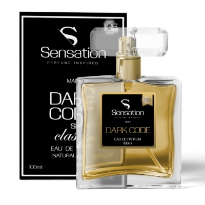 Sensation Dark Code Sport No.135 - perfumy inspirowane zapachem Armani Code Sport, woda perfumowana dla męzczyzn 100 ml