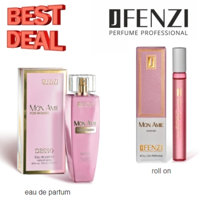 JFenzi Desso Mon Amie, zestaw promocyjny, woda perfumowana, roll-on