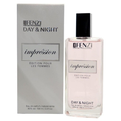 JFenzi Day & Night Impression, zestaw promocyjny, woda perfumowana 100 ml + perfumowana mgiełka do ciała 200 ml