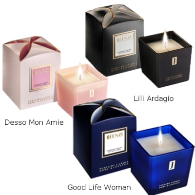 Świece sojowe JFenzi o zapachu perfum - zestaw 3 świec, Desso Mon Amie, Lili Ardagio, Good Life