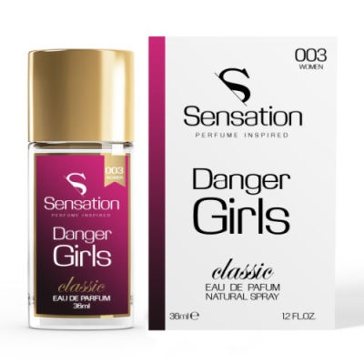 Sensation 003 Danger Girls - perfumy inspirowane zapachem Bruno Banani Dangerous, woda perfumowana 36 ml