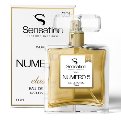 Sensation 021 Numero 5 - perfumy inspirowane zapachem Chanel No.5, woda perfumowana 100 ml