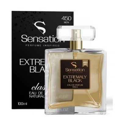 Sensation 450 Men Extremaly Black - perfumy inspirowane zapachem Tom Ford Extreme Noir, woda perfumowana 100 ml