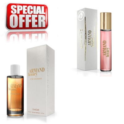 Chatler Armand Luxury White Woman - woda perfumowana 100 ml + woda perfumowana 30 ml