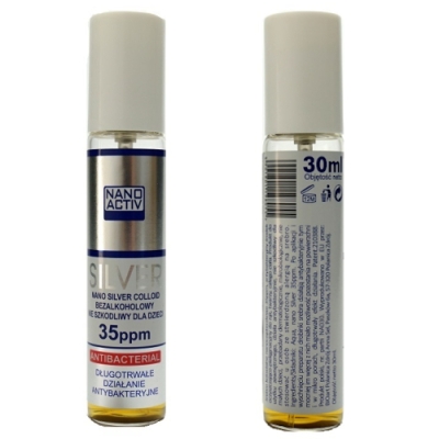 Antybakteryjne środki do Dezynfekcji Nano Silver, 2 sztuki. Sanitizer + Coloid