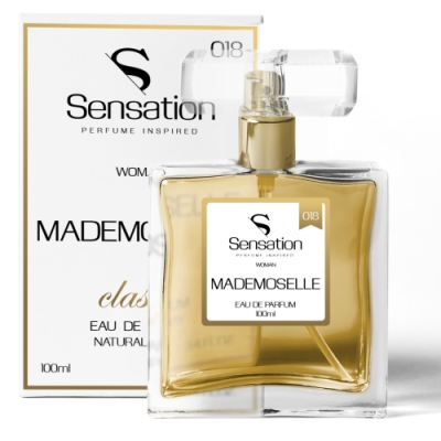 Sensation 018 Mademoselle - perfumy inspirowane zapachem Coco Mademoiselle, woda perfumowana 100 ml
