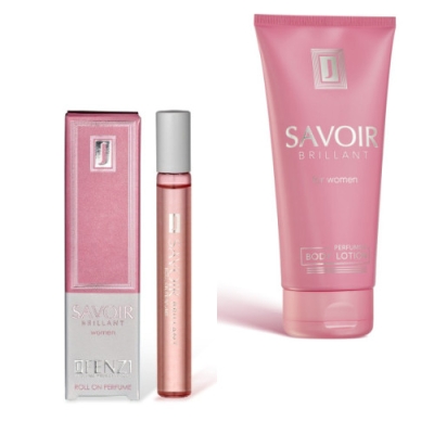 JFenzi Savoir Brillant - zestaw promocyjny, woda perfumowana roll-on 10 ml, balsam do ciala 200 ml