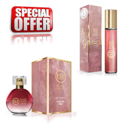 Chatler CH Pure Woman - woda perfumowana 100 ml + woda perfumowana 30 ml