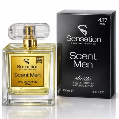 Sensation 437 Scent Man - perfumy inspirowane zapachem Boss The Scent Him, woda perfumowana 100 ml