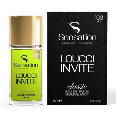 Sensation 168 Loucci Invite - perfumy inspirowane zapachem Gucci Envy Men, woda perfumowana dla mężczyzn 36 ml