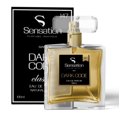 Sensation 147 Dark Code - perfumy inspirowane zapachem Armani Code Men, woda perfumowana 100 ml