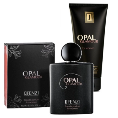 JFenzi Opal Glamour - zestaw promocyjny dla kobiet, woda perfumowana, balsam do ciala