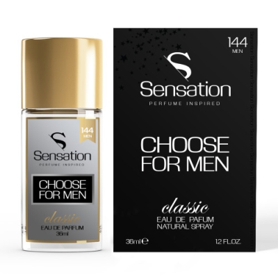 Sensation 144 Choose For Men - perfumy inspirowane zapachem Jimmy Choo Man, woda perfumowana 36 ml