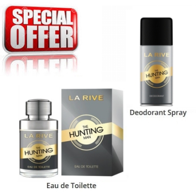 La Rive The Hunting Man - zestaw promocyjny, woda toaletowa, dezodorant