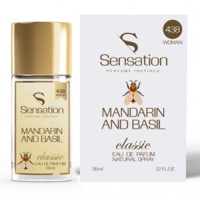 Sensation 438 Mandarin and Basil - perfumy inspirowane zapachem Guerlain Aqua Allegoria Basilic, woda perfumowana 36 ml