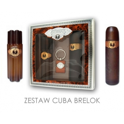 Cuba Gold - zestaw, woda toaletowa, woda po goleniu, brelok