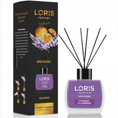 Loris Cytrusy i Lawenda, Patyczki zapachowe - 120 ml