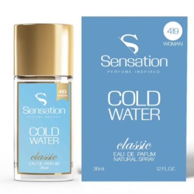Sensation 419 Cold Water - perfumy inspirowane zapachem Davidoff Cool Water, woda perfumowana 36 ml