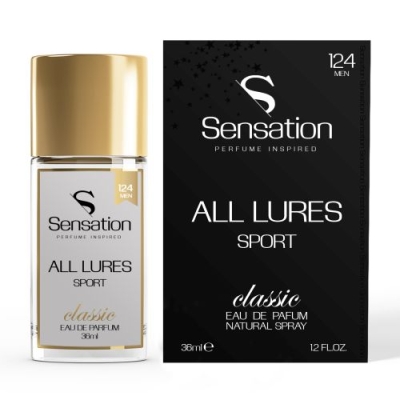 Sensation 124 All Lures Sport - perfumy inspirowane zapachem Chanel Allure Sport, woda perfumowana 36 ml